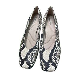 Gianni Bini Snakeskin Block Heel Pumps NWT | SZ:8 | Square Toe Statement Shoe